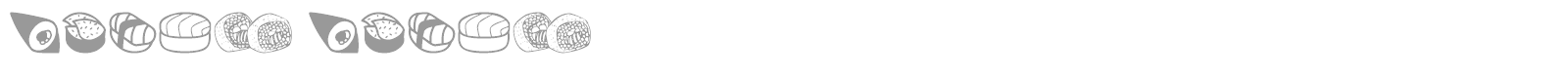 Sushi Sushi font preview